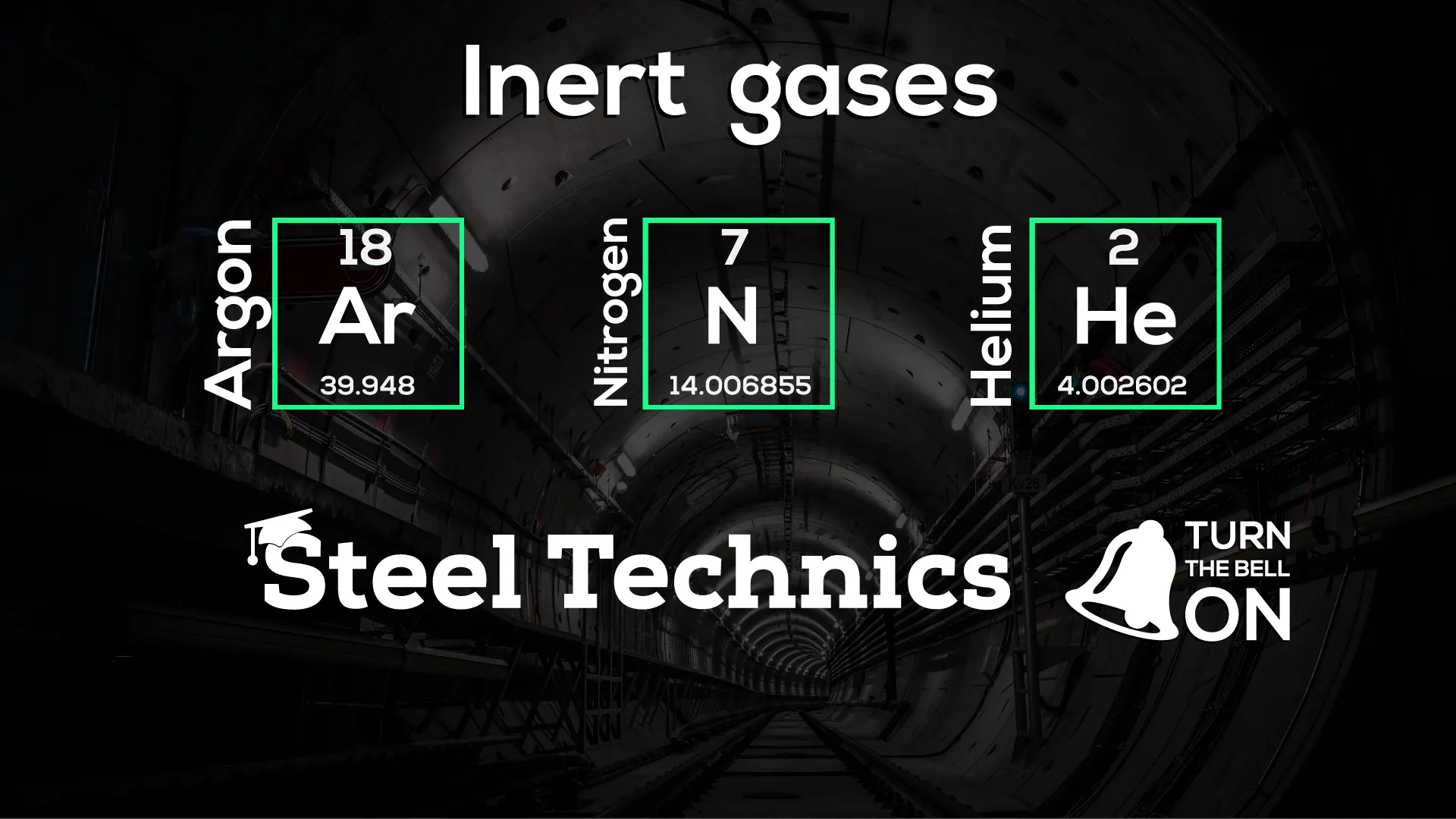 Inert gases used in welding.